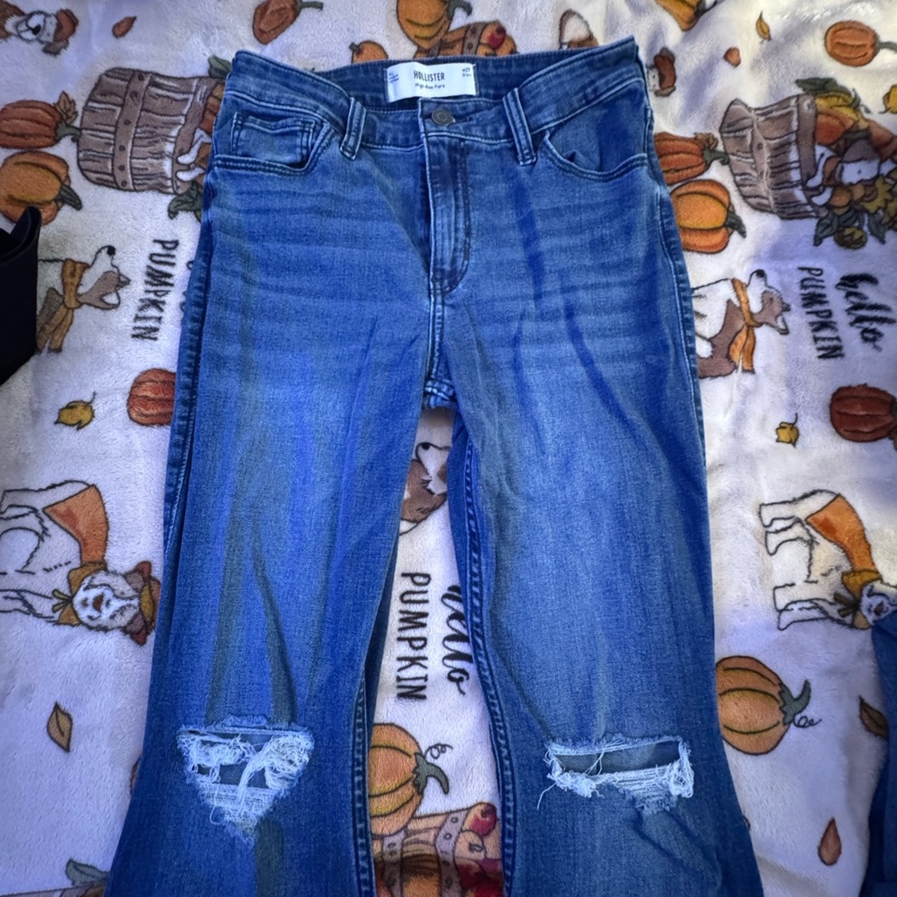 Hollister Flared Ripped Jeans